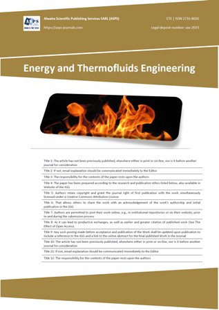Energy and Thermofluids Engineering, ETE